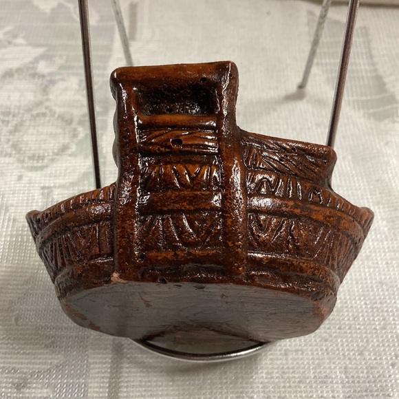 Vintage Ozarks Souvenir Soap Trinket Dish Dark Brown Faux Wood Resin - Picture 8 of 8